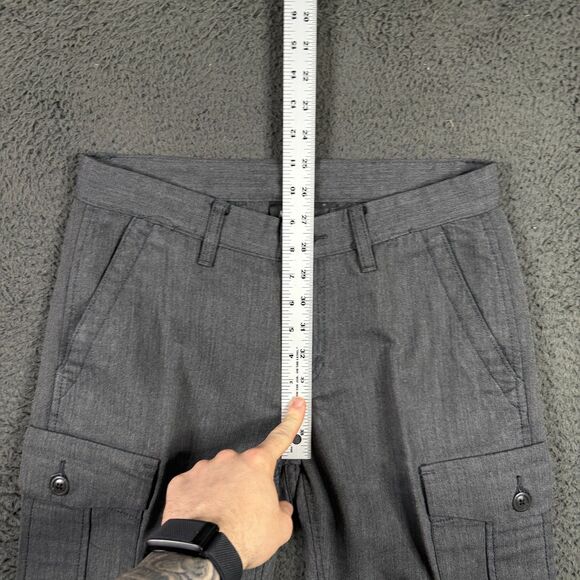 Armani Exchange Pants Mens 30x30 Gray Cargo Pants Slim Fit Wool Blend Designer - Picture 11 of 15
